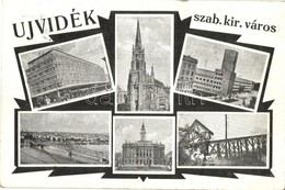 T2 Újvidék, Novi Sad; Szabad Királyi Város. Mozaiklap / Mosaic Postcard - Non Classés