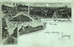 * T3 1899 Wiener Neustadt, Hauptplatz, Realschule, K.u.K. Teresianische Militär Akademie, Wienerstrasse, Regel & Krug No - Ohne Zuordnung