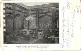 T3 Damascus, Damas; Salon Du Consulat D'Allemagne / Drawing Room In The German Consulate, Saloon, Interior + K.u.K. 24 C - Zonder Classificatie