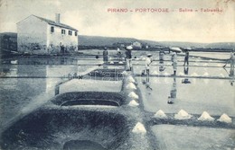 T2/T3 Piran, Pirano; Portorose, Saline / Portoroz, Salzwerke / Saltworks, Workers. M. Cattai (EK) - Ohne Zuordnung