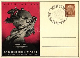 * T2 1938 Tag Der Briefmarke, Reichsbund Der Philatelisten; Denkmal Des Weltpostvereins In Bern / Day Of Philately, UPU  - Non Classificati