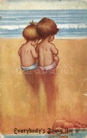 T3 Eversybody's Doing It. Children At The Beach. Celesque Series No. 644 A. (kis Szakadás / Small Tear) - Ohne Zuordnung