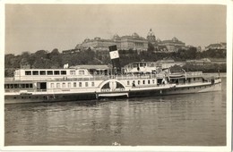 * T2 Szent Gellért G?züzem? Oldalkerekes Személyhajó Budapesten A Királyi Vár El?tt / Hungarian Passenger Steamship - Zonder Classificatie