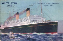 T3 RMS Homeric, White Star Line (small Tear) - Zonder Classificatie