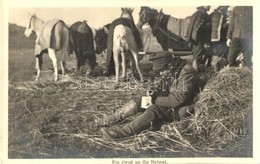 * T2 1915 Ein Gruss An Die Heimat / WWI K.u.k. Hungarian Hussar (calavryman) Writing A Letter To Home - Unclassified