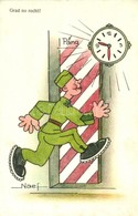 T2 Grad No Recht! / WWII Swiss Military Humorous Art Postcard + Feldpost S: Naef - Ohne Zuordnung