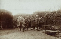 * T2 ~1916 Hohenlohe Herceg és Lütgendorf Kázmér Altábornagy Látogatása Az állásokban / WWI K.u.K. Military. Kasimir Von - Ohne Zuordnung