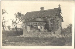 ** T2 1916 Zerstörtes Wächterhaus In Swidniky / WWI K.u.k. Military, Destroyed Guard House In Swidnik, Poland. Originalf - Ohne Zuordnung