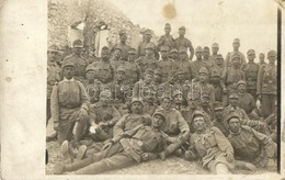 * T2/T3 1916 Els? Világháborús Osztrák-magyar Katonák Csoportképe Romnál / WWI K.u.K. Military, Soldiers' Group Photo  ( - Ohne Zuordnung