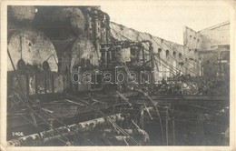** T2 Verbrannte Zuckerfabrik / WWI K.u.k. Military, Destroyed And Burnt Down Sugar Factory. Originalfoto F. J. Marik - Ohne Zuordnung
