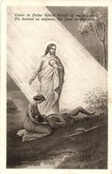 ** T2 WWI K.u.k. Military Art Postcard, Jesus With Injured Soldier And Nurse. F.H. & S., W. IX. Nr. H. 69. - Ohne Zuordnung