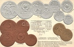 * T2/T3 Union Of Socialist Soviet Republic (USSR) - Set Of Soviet Coins, Currency Exchange Chart. Walter Erhard Emb. Lit - Non Classificati