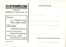 ** T2 Elektrom?szaki Vállalat Reklámlapja Debrecenb?l, Csapó Utca 13. / Hungarian Electro-technical Company Advertisemen - Non Classés