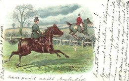 T2 1902 Horse Riding. Litho - Unclassified