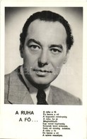 ** 2 Db RÉGI Magyar Színész Motívumlap; Bilicsi Tivadar és Perényi László / 2 Pre-1945 Hungarian Actors Motive Postcard - Ohne Zuordnung