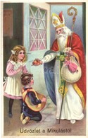 ** T1 Üdvözlet A Mikulástól! / Saint Nicholas. Litho - Unclassified