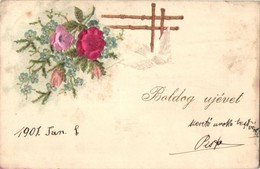 T3 Flowers, Dove, Emb. Litho Silk Card (EK) - Ohne Zuordnung