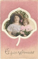 * T4 Christmas, Mother With Child, Art Nouveau Emb. (b) - Unclassified