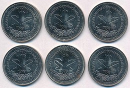 Kanada 1978. 'Calgary Stampede Dollar' 6db Fém Bárca T:2 
Canada 1980-1986. 'Calgary Stampede Dollar' 6pcs Metal Commemo - Unclassified