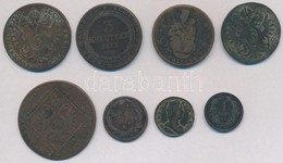 1764-1885. 8db-os Vegyes Krajcár Tétel, F?leg Magyar Verdejel?ek, Közte 1800S 6kr Cu, T:2-,3 - Ohne Zuordnung