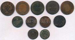 1800-1851. 11db Vegyes Krajcár Tétel, F?leg Magyar Verdejel?ek, Közte 1851B 2kr Cu T:2-,3 - Non Classés