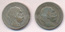 1892-1893. 1K Ag 'Ferenc József' (2x) T:3 Patina
Adamo K5 - Non Classés