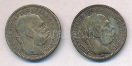 1894-1895. 1K Ag 'Ferenc József' (2x) T:2-,3 Patina
Adamo K5 - Ohne Zuordnung