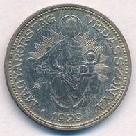 1929. 2P Ag 'Madonna' T:2- Patina 
Adamo P7 - Ohne Zuordnung