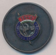 1946. 'II. Országos Sportnapok 1946' Fém Emlékérem, Zománcozott Betéttel (40mm) T:1-,2 - Unclassified