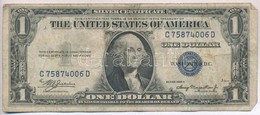 Amerikai Egyesült Államok 1935-1945. 1$ 'William Alexander Julian - Henry Morgenthau' Kék Pecsét T:III- T?ly.
USA 1935-1 - Unclassified