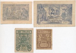 Románia 1917. 25b + 50b + 1920. 1L + 2L T:III
Romania 1917. 25 Bani + 50 Bani + 1920. 1 Leu + 2 Lei C:F - Ohne Zuordnung