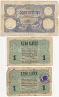 Románia 1927. 20L + Német Megszállás 1917. 1L (2x) Egyik Felülbélyegzett T:III,III-,IV
Romania 1927. 20 Lei + German Occ - Ohne Zuordnung
