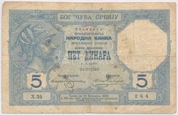 Szerbia 1916. 5D T:III,III-
Serbia 1916. 5 Dinara C:F,VG
Krause 14. - Ohne Zuordnung