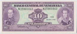 Venezuela 1992. 10B T:I,I-
Venezuela 1992. 10 Bolívares C:UNC,AU
Krause 61 - Unclassified