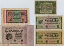 8db-os Vegyes Külföldi Bankjegy Tétel, Közte Csehszlovákia, Orosz Birodalom, Weimari Köztársaság T:III,III-
8pcs Of Vari - Ohne Zuordnung