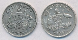 Ausztrália 1936-1941. 6p Ag (2xklf) T:2-
Australia 1936-1941. 6 Pence Ag (2xdiff) C:VF - Non Classificati