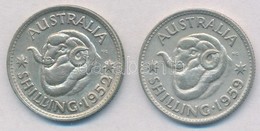 Ausztrália 1952-1959. 1Sh Ag (2xklf) T:2,2-
Australia 1952-1959. 1 Shilling Ag (2xdiff) C:XF,VF - Ohne Zuordnung