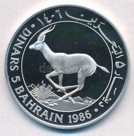 Bahrein 1986. 5D Ag 'Gazella' T:PP
Bahrain 1986. 5 Dinars Ag 'Gazelle' C:PP
Krause KM#13 - Ohne Zuordnung