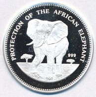 Egyenlít?i-Guinea 1993. 7000Fr Ag 'Elefánt' T:PP Fo.
Equatorial Guines 1993. 7000 Francos 'Elephant' C:PP Spotted
Krause - Ohne Zuordnung