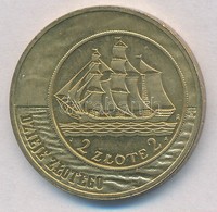 Lengyelország 2005. 2Zl Sárgaréz 'Hajó' T:1 
Poland 2005. 2 Zlotych Brass 'Ship' C:UNC Krause Y#521 - Ohne Zuordnung
