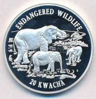 Malawi 1996. 20K Ag 'Elefántok' T:PP
Malawi 1996. 20 Kwacha Ag 'Elephants' C:PP
Krause KM#35 - Ohne Zuordnung