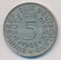 NSZK 1965D 5M Ag T:2
FRD 1965D 5 Mark Ag C:XF - Ohne Zuordnung