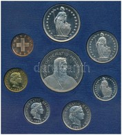 Svájc 1982. 1r - 5Fr (8xklf) Forgalmi Szett, M?anyag Tokban T:PP
Switzerland 1982. 1 Rappen - 5 Francs (8xdiff), Coin Se - Unclassified