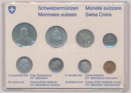 Svájc 1982. 1r - 5Fr (8xklf) Forgalmi Szett, Karton Tokban T:1 Switzerland 1982. 1 Rappen - 5 Francs (8xdiff), Coin Set  - Non Classés