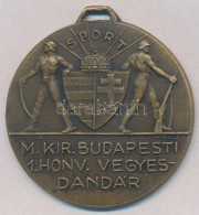 1938. 'M. Kir. Budapesti 1. Honv. Vegyesdandár - Sport (Magyar Királyi Budapesti 1. Honvéd Vegyesdandár)' Br Díjérem, Há - Sonstige & Ohne Zuordnung