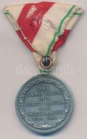 Ausztria 1928. 'Tirol Emlékérem 1914-1918' Fém Kitüntetés Mellszalagon, Cserélt Füllel. 'A Haza Védelmez?i 1914-1918, Ti - Sonstige & Ohne Zuordnung