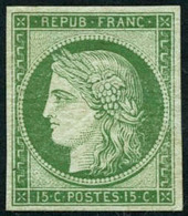 ** N°2e 15c Vert, Réimp - TB - Altri & Non Classificati