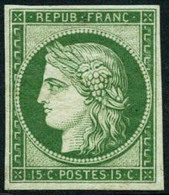 ** N°2e 15c Vert, Réimp - TB - Altri & Non Classificati