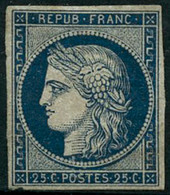 * N°4 25c Bleu, Qualité Standard, Quasi Sans SC - B - Altri & Non Classificati