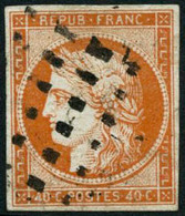 Oblit. N°5 40c Orange - TB - Other & Unclassified